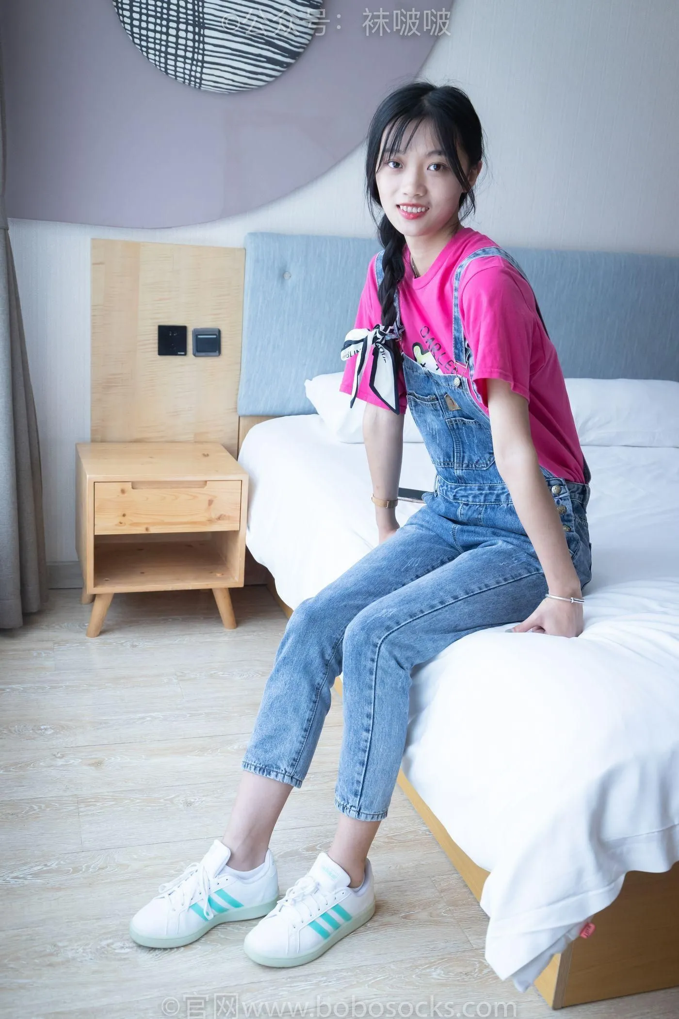 [BoBoSocks袜啵啵]NO.024 涵涵-板鞋、白棉袜、裸足 [134P]插图4